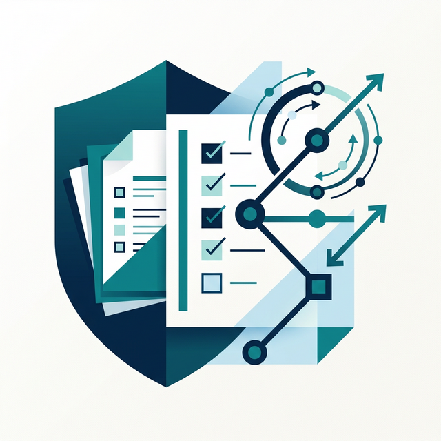 Abstract compliance and CPD illustration